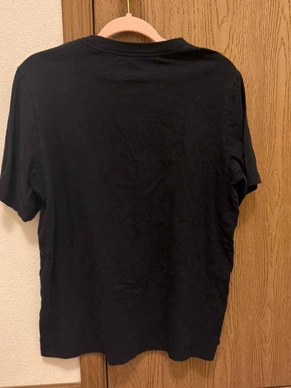 Nike Black Short-Sleeve Crewneck T-Shirt with White Swoosh
